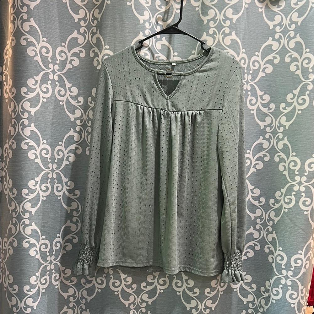 Elegant Eyelet Women’s Top